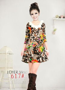 虎門2012秋冬裝時(shí)尚爆款淑女個(gè)性碎花多顏色連衣裙批發(fā)價(jià)格 廠家 圖片